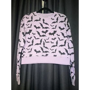 Hässlicher Halloween-Pullover Swearshirt Fledermaus kurz Größe Small - Bild 1 von 3