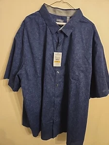 Van Heusen Men's Big and Tall Staying shield. Extreme stain defens S/S Shirt 4XL - Picture 1 of 13