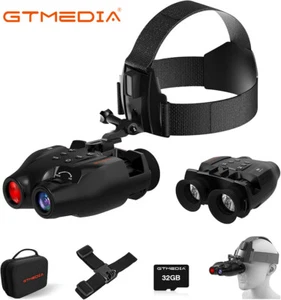 Night Vision Goggles Helmet & Head Mounted Binoculars Digital Infrared Goggles - Picture 1 of 24