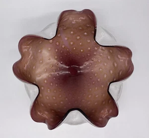 Vintage Murano Glass Centerpiece Fruit Bowl Dish - Picture 1 of 6