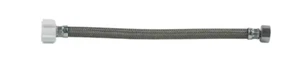 BrassCraft B8-12DL F 1/2" FIP x 7/8" Ballcock Nut x 12" Braided Poly Toilet Conn - Picture 1 of 1