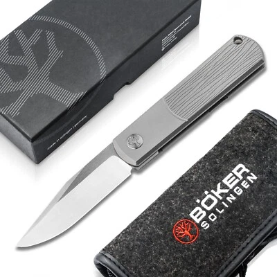 Navaja de Bolsillo Boker BRLW 2.56" Hoja MagnaCut Titanio Mango Framelock - 112630 Foto 1 de 4