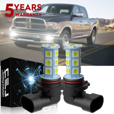 9006 Bombillas antiniebla LED brillantes para Dodge RAM 1500 2500 3500 2013-2016 2017 2018 Foto 1 de 4