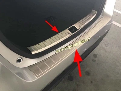 Rear plate Door Sill Protector Bumper Cover Trim for 16-18 Toyota Prius XW50 2pc - Image 1 of 4