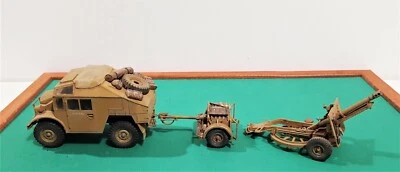 BRITISH 25 PDR FIELD GUN & QUAD GUN TRACTOR CANADIAN FORD F.G.T.- TAMIYA 1974 - Immagine 1 di 4