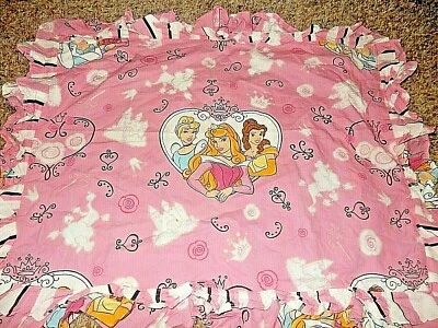 3J Vintage Disney Princesses Cotton Ruffled Pillow SHAM Princess Pillow case - Image 1 of 3