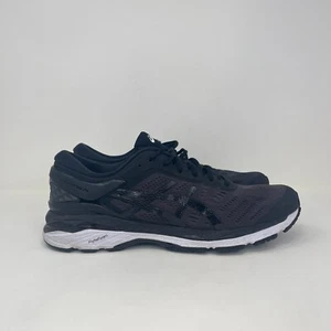 Asics Gel Kayano 24 Black White Athletic Running Shoes Sneakers Men's Size 9.5 - Picture 1 of 9