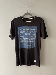 G-Star Raw Graphic Print T-Shirt Size M Cotton Y2K Casual (14) - Picture 1 of 12