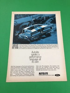 FORD SHELBY COBRA MUSTANG GT 350 ORIGINAL PRINT AD PRINTED ADVERTISEMENT - Bild 1 von 1