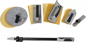 Corner and Detail Wall Sanders: 6-Piece Kit with Extension Pole and Sandpaper - Picture 1 of 11