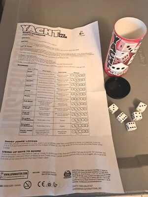 YACHT Dice Game~1 or More Players Fun Travel Game Yahtzee - Image 1 of 3