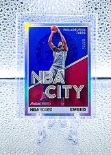 JOEL EMBIID 2019 Panini NBA Hoops #25 NBA CITY HOLO ARTIST PROOF PARALLEL /25
