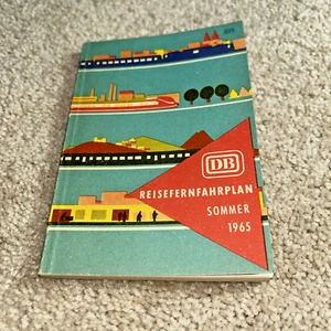 DEUTSCHEN BUNDESBAHN 1965 - DB HORARIO/libro ferrocarril Alemania 240 páginas - Imagen 1 de 15