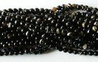 50pcs 8mm Round Natural Gemstone Beads - Black Lace Agate