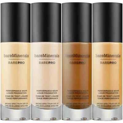 BareMinerals Barepro Performance Wear Liquid Foundation SPF20 GOLDEN IVORY  NWOB - Image 1 of 4