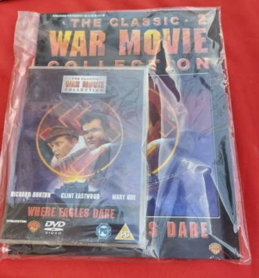 NEW SEALED IN PACKET The Classic WAR MOVIE Collection Eagles Dare MAGAZINE & DVD - Image 1 of 3