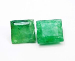 31 Ct Colombia Green Emerald Princess Cut Loose Gemstone L-12021 Lab-Created
