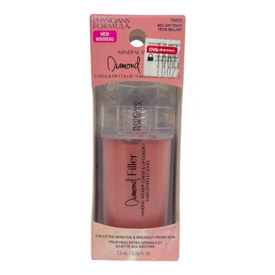 Physicians Formula Mineral Wear Diamond Filler Cheek & Lip Color Brillant Peach - Image 1 of 4