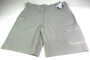 Pantalones Cortos Huk Low Country Nuevos con Etiquetas Para Hombre Talla Grande Gris Rendimiento Pesca Carga - Imagen 1 de 10