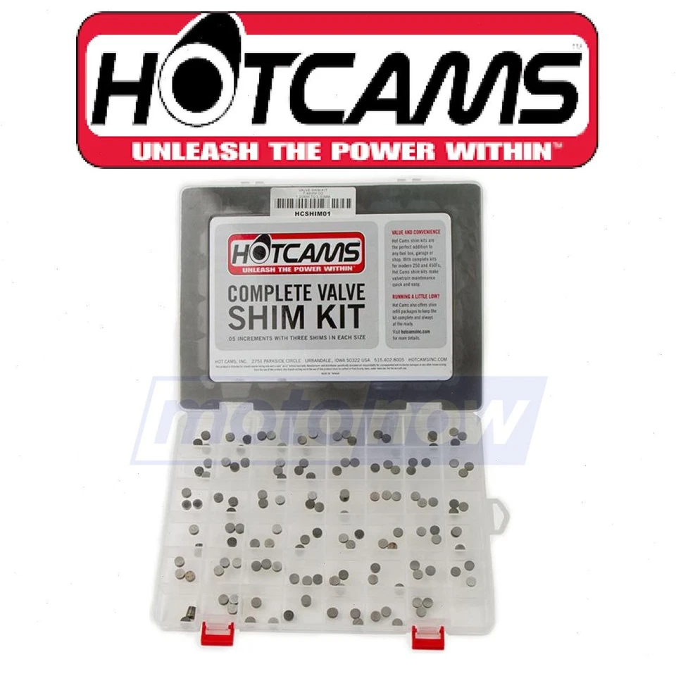 Hot Cams 7.48mm Complete Valve Shim Kit for 2009-2010 Kawasaki ER-6N - rd Foto 1 de 4