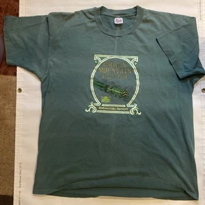 Green Mountain Flyer Railroad vintage single stitch Train t shirt 2X Vermont - Picture 1 of 9