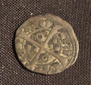 monnaie conte de barcelone pierre iii d'aragon denier - Imagen 1 de 5