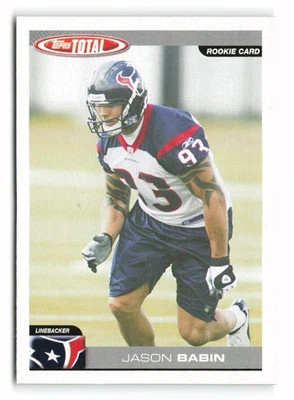 2004 Topps Total #369 Jason Babin Rookie Houston Texans RC - Image 1 of 2