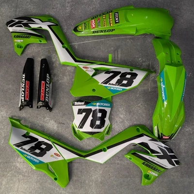 Plastics + Graphics Kawasaki KX Restyle KX125 KX250 2004-2008 - Imagem 1 de 4
