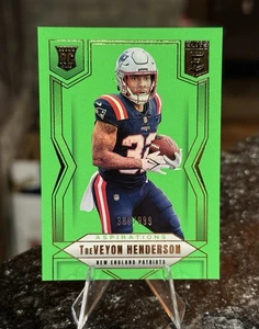 2025 Donruss Elite TREVEYON HENDERSON RC #/999 LIME GREEN Patriots Rookie - Picture 1 of 2