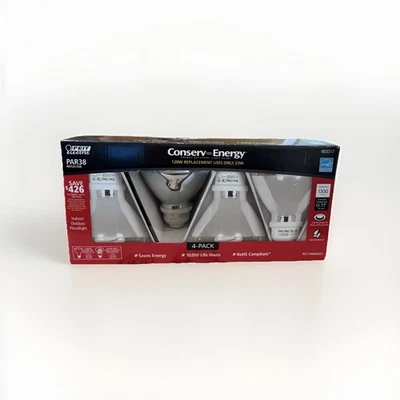 4-Pack Conserv-Energy Compact Fluorescent Bulbs Par38 Reflector 120W 1300 lumens - Image 1 of 4