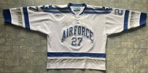 Air Force Falcons Hockey Jersey #27 *Autograph* SIZE 52 Gemini Athletic Made USA - Picture 1 of 21