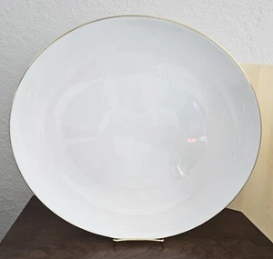 Royal Worcester Vintage 1958 Snow Z2699-1 Gold Trim 16" x 14" Oval Serving Tray - Picture 1 of 4