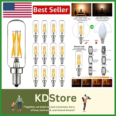 Dimmable E12 LED Bulb - 6W Warm White 2700K Vintage Edison Style Lighting - Image 1 of 4