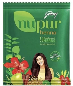 Nupur Henna Goodness of 9 Herbs for Silky & Shiny Hair 1000g / 1kg / 2.2 lbs - Picture 1 of 1