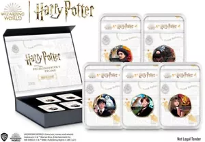 Harry Potter und Der Stein Weisen 50p Shapegold Beschichtet Münzen Set Brandneu - Bild 1 von 7