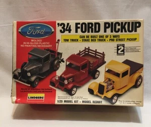 Vintage 1993 Lindberg '34 Ford Pickup 1:25 Scale Model Kit , Open Box - Picture 1 of 17