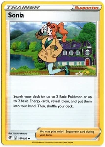 Juego de cartas coleccionables Pokémon Rebel Clash - Sonia 167/192 - Entrenador poco común casi nuevo/muy bueno - Imagen 1 de 1