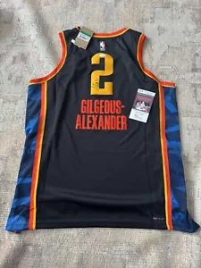 SHAI GILGEOUS ALEXANDER Autograph Signed 2025 Nike Swingman City Jersey JSA COA - Picture 1 of 7