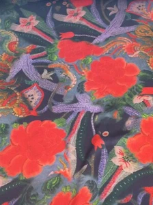 Hardy'sTextile 100%Silk Satin Digital Print DIY Dress Scarf Skirt Top Skirt(#67) - Picture 1 of 1