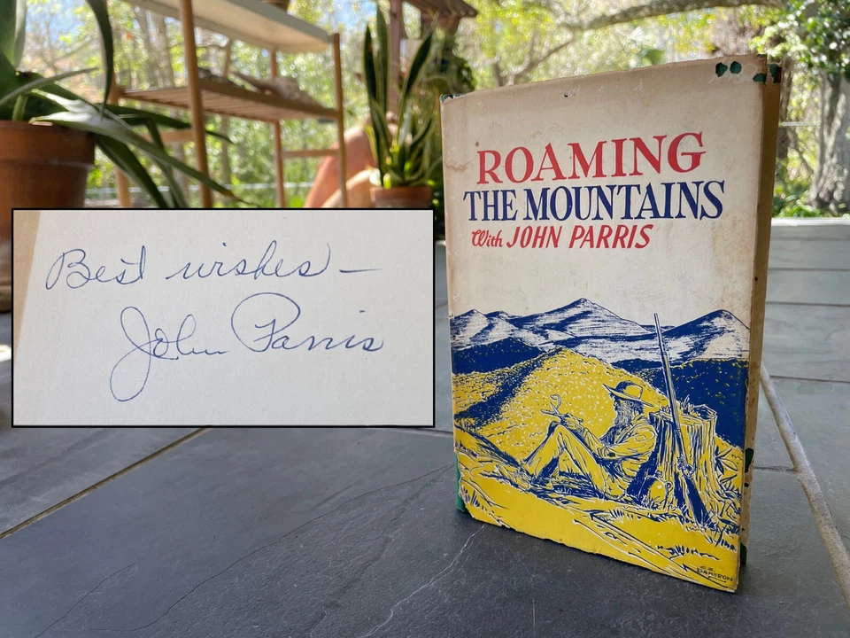 SIGNED Roaming the Mountains John Parris Western North Carolina Asheville 1956 Foto 1 de 4