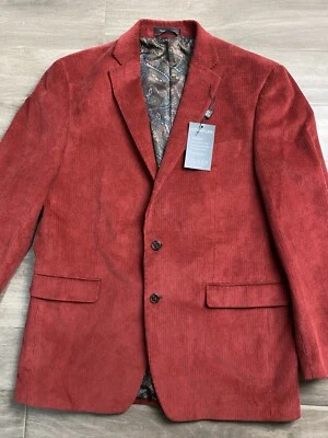 Blazer Abrigo Deportivo Lauren Ralph Lauren Pana Paisley 42L Rojo Ladrillo Foto 1 de 4