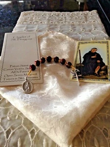 NEUER HANDGEFERTIGTER "ST.PEREGRINE MULTIPLE MYELOM CANCER CHAPLET", Gebetsheft - Bild 1 von 1