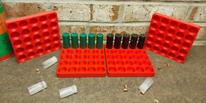 12 Gauge Shot Shell Reloading Trays/Blocks 25 Shells - 4 Pack - Picture 1 of 3