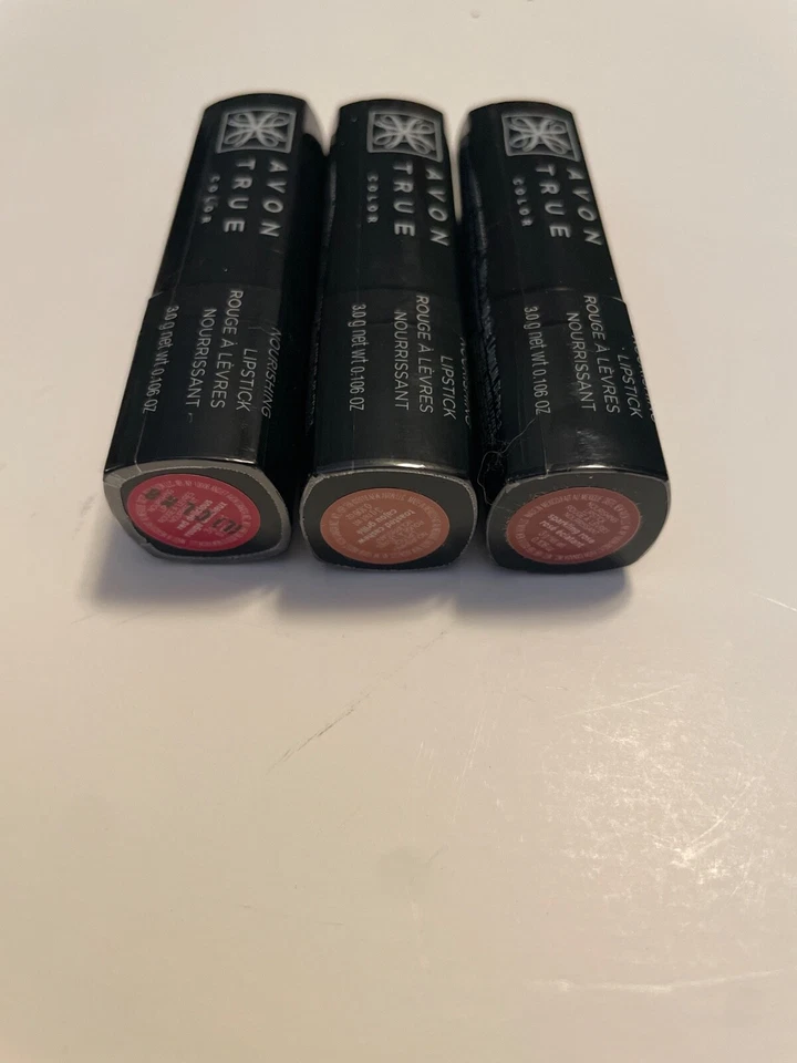 New *Sealed* Avon True Color Nourishing Lipstick Red Sparkling Rose FREE GIFT - Image 1 of 3