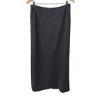 Jilsander Skirt Womens 40 A-Line Maxi Length Fleece Wool Blend Soft Gray Career
