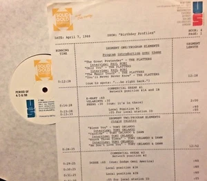 RADIO SHOW:B'DAYS 4/7/88 FULL SETS & INTERVIEWS w/PLATTERS,TONY ORLANDO,JOHN KAY - Picture 1 of 2
