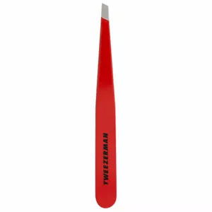 TWEEZERMAN FULL SIZE SLANT TIP TWEEZER - FULL SIZE - RED - Picture 1 of 3