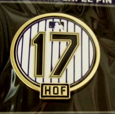 2024 Todd Helton pin #17 retired number Hall of Fame logo Colorado Rockies MLB - Image 1 of 4