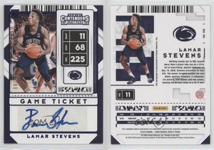 2020-21 Contenders Draft Picks Game Ticket Blue /99 Lamar Stevens Rookie Auto RC