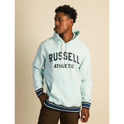 Sudadera con capucha Russell Athletic Varsity para hombre XXXXL azul claro nueva con etiquetas $80 Foto 1 de 4